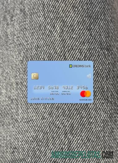 Albânia Credins Bank Mastercard Photolook Front modelo